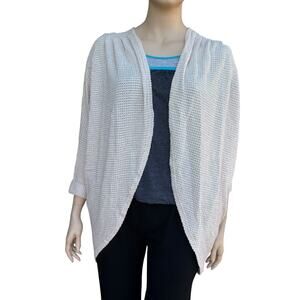 XXL Waffle Knit Cardigan Sweater Batwing Yellow